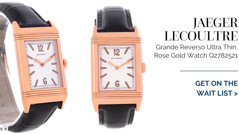 Jaeger LeCoultre Grande Reverso Ultra Thin Rose Gold Watch Q2782521