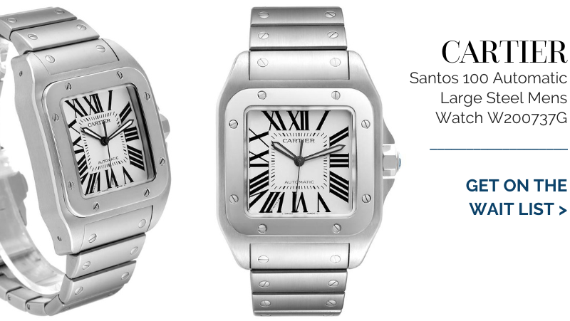 Cartier Santos 100 Automatic Large Steel Mens Watch W200737G