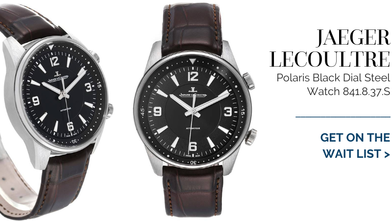 Jaeger Lecoultre Polaris Black Dial Steel Watch 841.8.37.S Q9008471