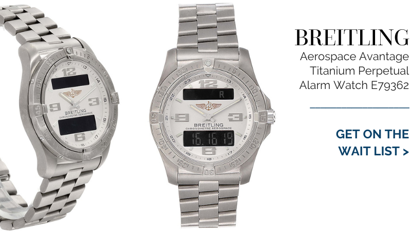 Breitling Aerospace Avantage Titanium Perpetual Alarm Watch E79362