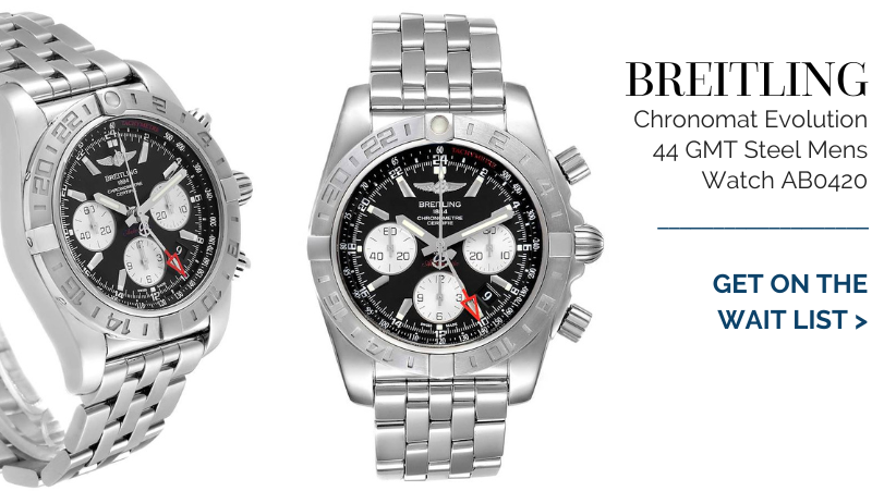Breitling Chronomat Evolution 44 GMT Steel Mens Watch AB0420