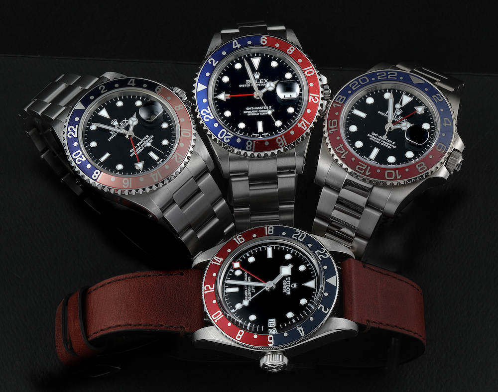 Rolex GMT Master II Pepsi and Tudor Black Bay GMT Watches