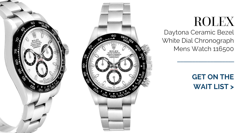 All photos are of Rolex Daytona Ceramic Bezel White Dial Chronograph Mens Watch 116500the actual watch in stock Rolex Daytona Ceramic Bezel White Dial Chronograph Mens Watch 116500