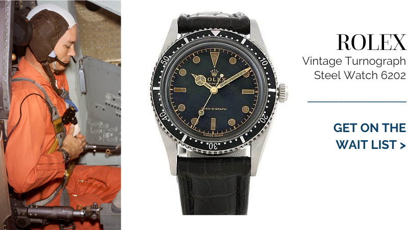 Rolex Vintage Turnograph Steel Watch 6202