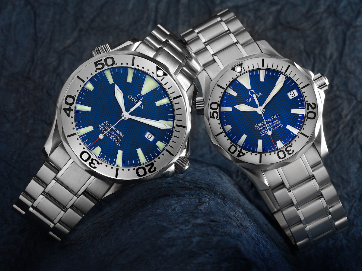 Omega Seamaster 300M Electric Blue Wave Dial