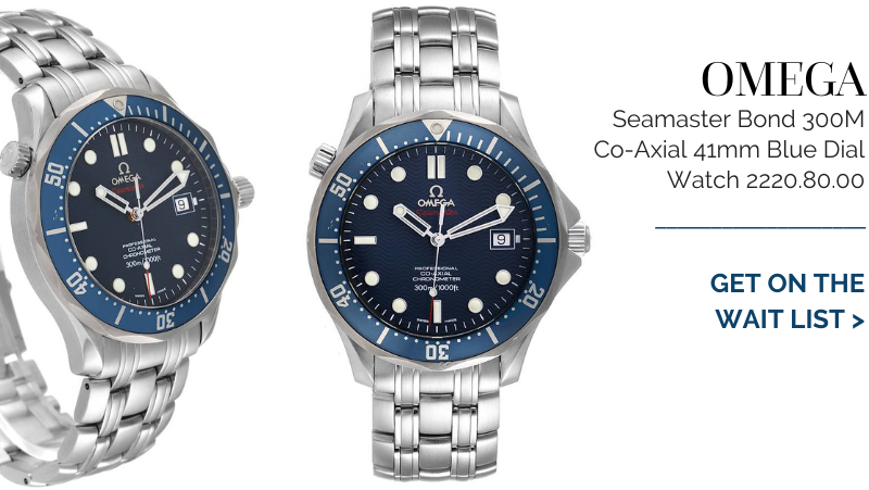 Omega Seamaster Bond 300M Co-Axial 41mm Blue Dial Watch 2220.80.00