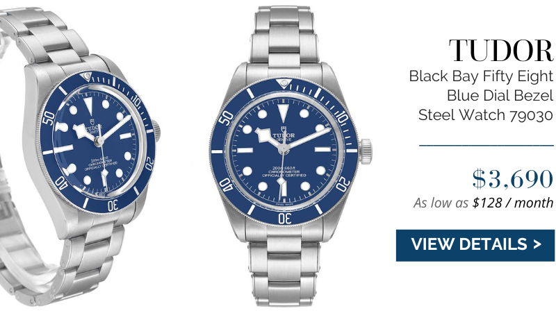Tudor Black Bay Fifty Eight Blue Dial Bezel Steel Mens Watch 79030