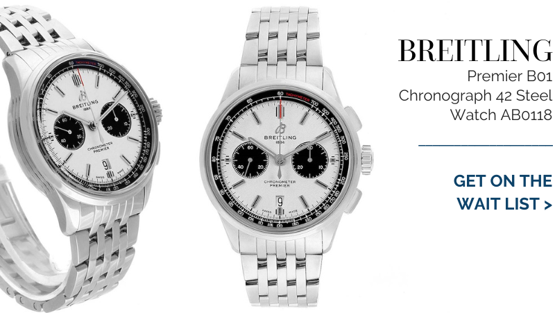 Breitling Premier B01 Chronograph 42 Steel Mens Watch AB0118