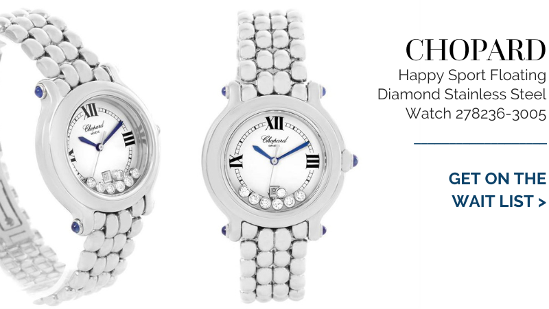 Chopard Happy Sport Floating Diamond Stainless Steel Watch 278236-3005