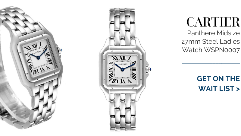 Cartier Panthere Midsize 27mm Steel Ladies Watch WSPN0007