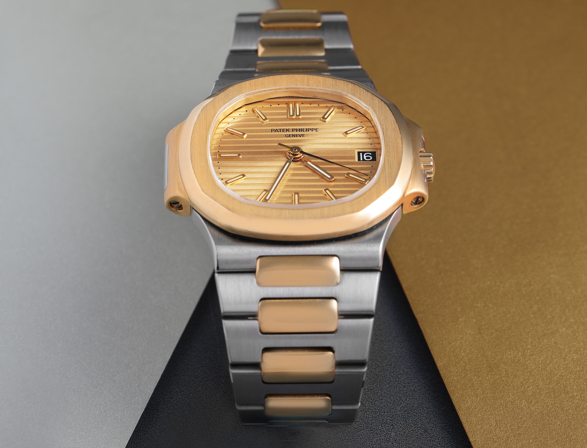 Patek Philippe Nautilus 32mm Steel Yellow Gold Ladies Watch 3900