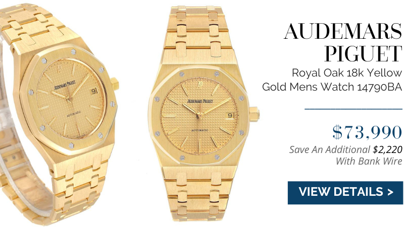 Audemars Piguet Royal Oak 18k Yellow Gold Mens Watch 14790BA