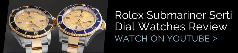 Rolex Submariner Steel Yellow Gold Serti Dial Watches 16613