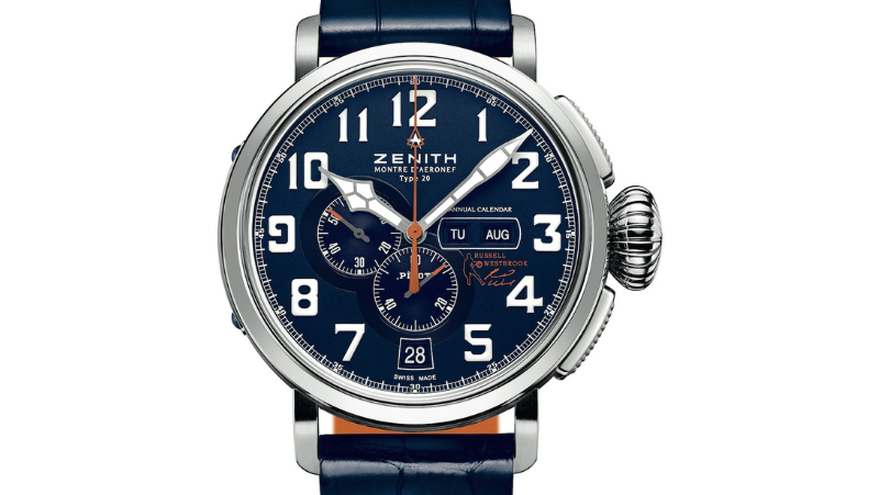 Zenith Pilot Montre d’Aéronef Type 20 Annual Calendar Tribute to Russell Westbrook