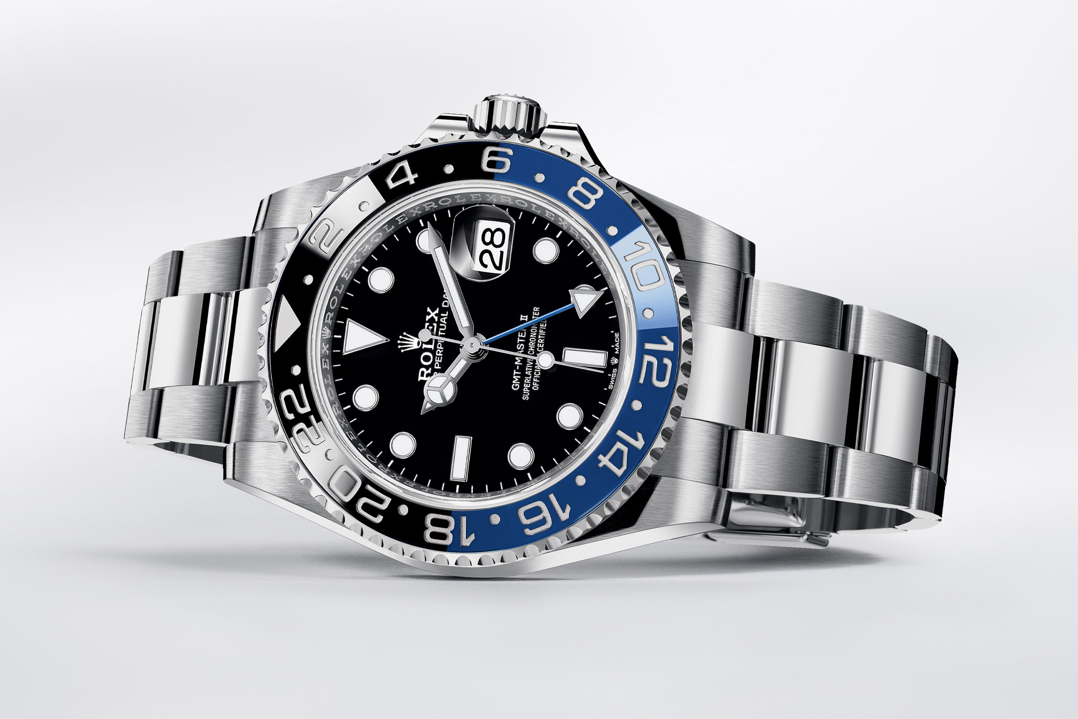 Rolex brought back the Oyster bracelet to the Rolex Batman in 2021. (photo: Rolex)