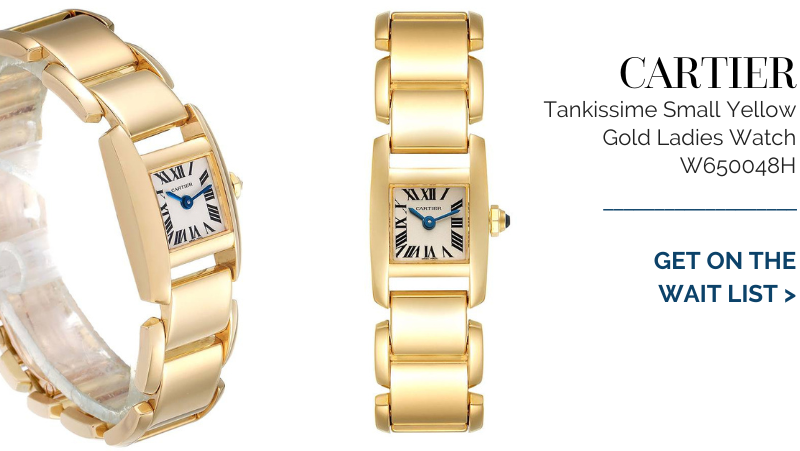 Cartier Tankissime Small Yellow Gold Ladies Watch W650048H
