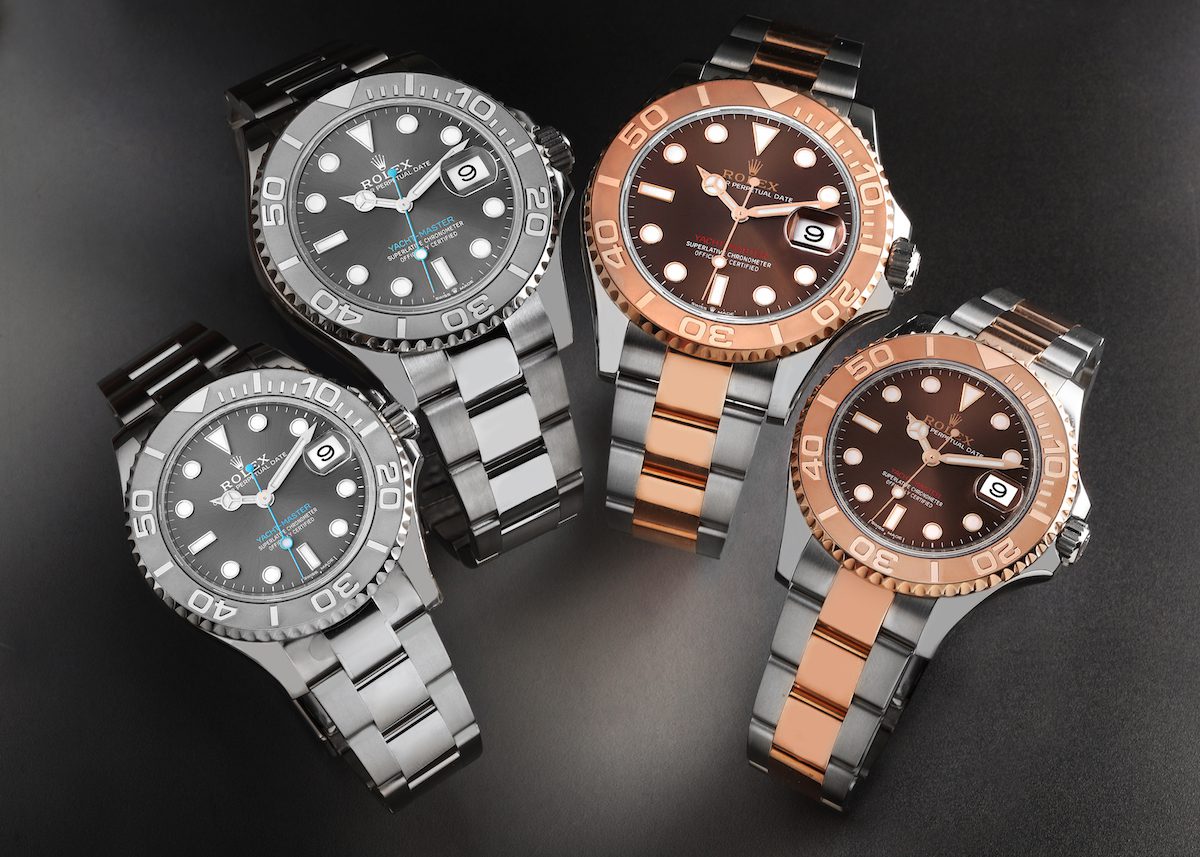 Rolex Yachtmaster Rolesium and Rolesor Everose Gold in 37mm and 40mm