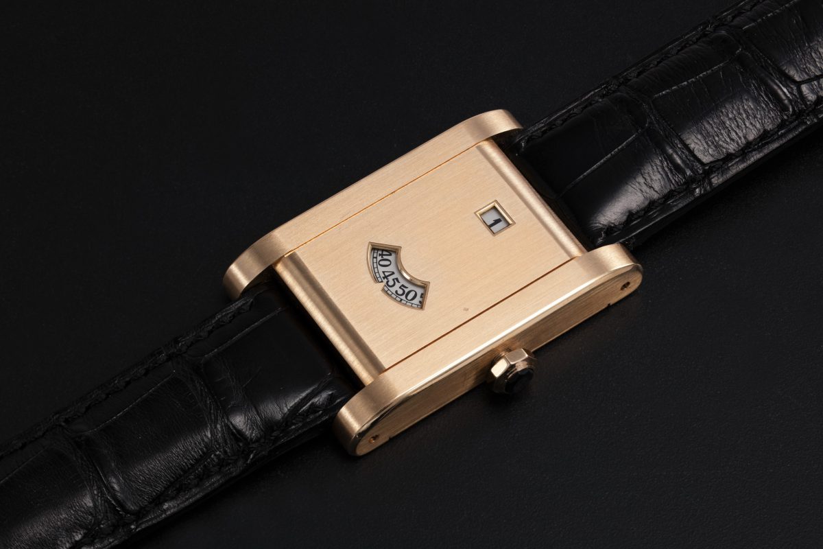 CARTIER, A LIMITED EDITION TANK JUMPING HOURS WRISTWATCH, REF. 2817, 061:100
