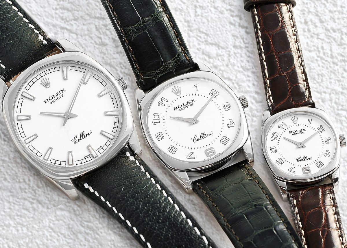 Rolex Cellini Danaos White Gold Watches 4243 and 4233