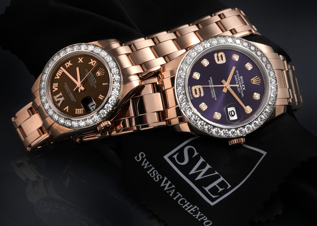 Rolex Pearlmaster 29mm and 39mm Watches in Everose Gold