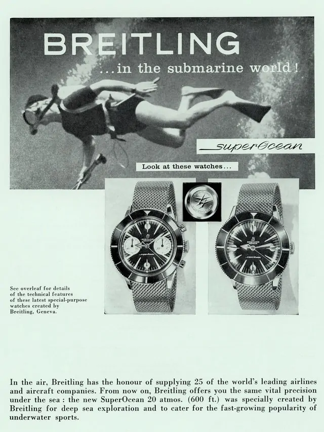 Breitling Superocean Ad 1957