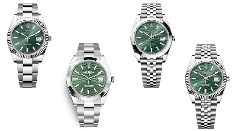 Rolex Datejust 41mm Mint Green Dial Watches