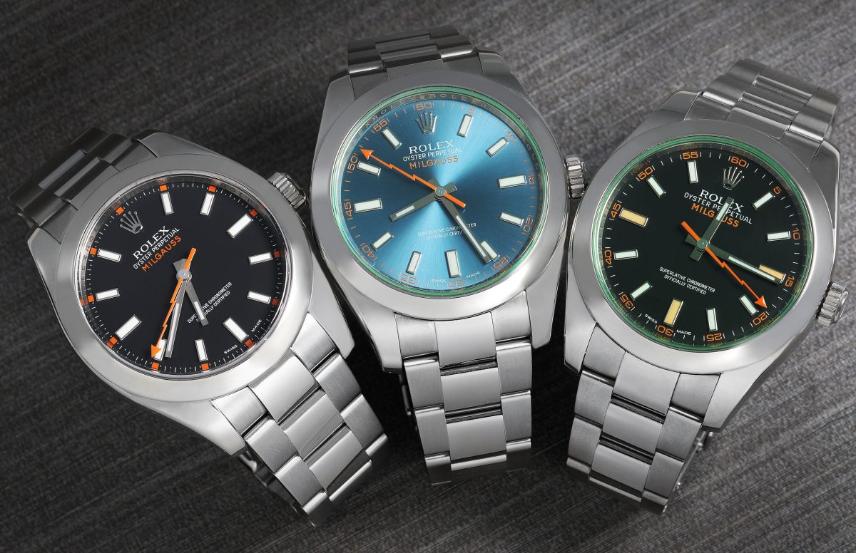 Rolex Milgauss 116400 and 116400 GV Watches