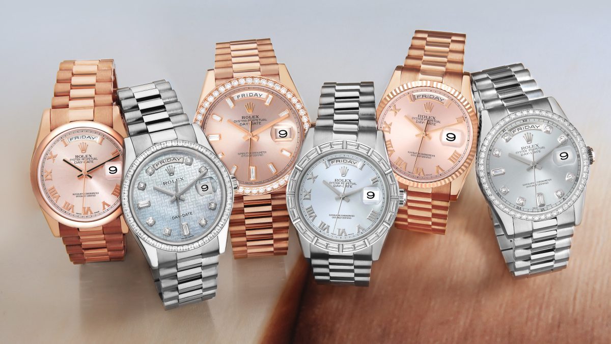 Rolex President Day-Date Everose Gold and Platinum Watches