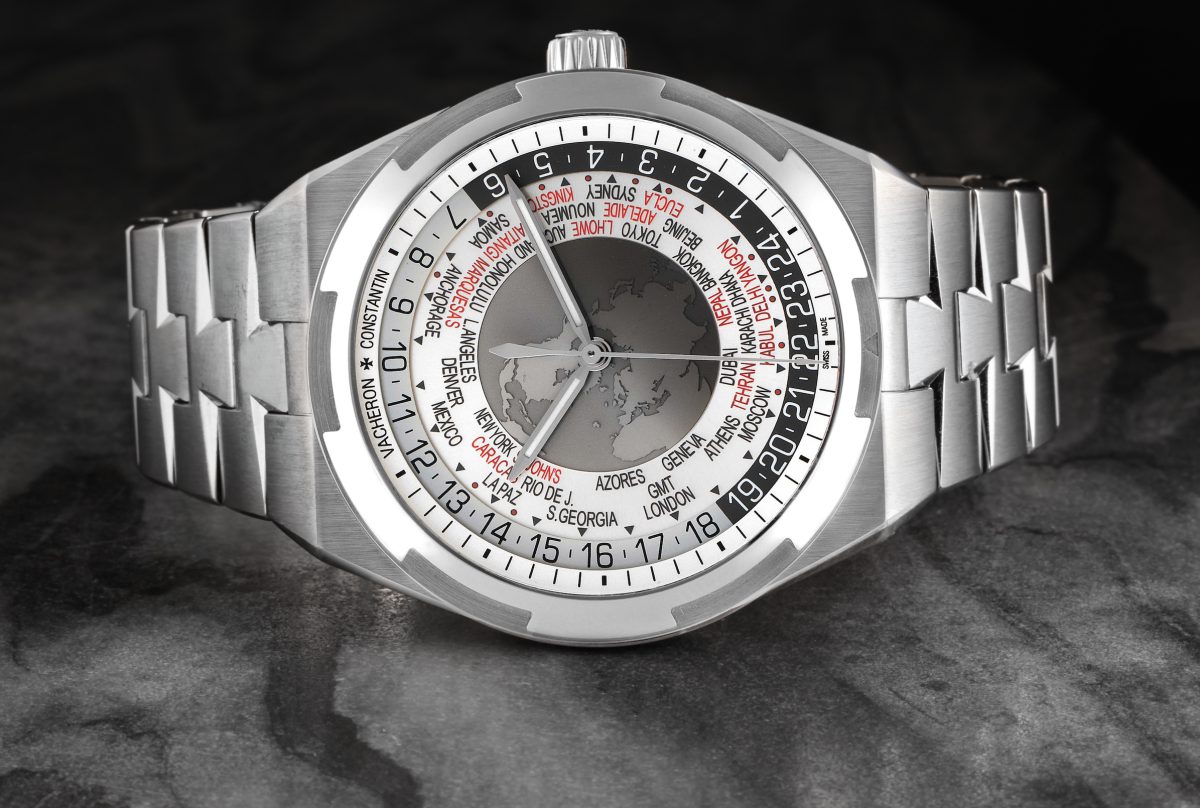 Vacheron Constantin Overseas World Time 43.5 mm Steel Mens Watch 7700V