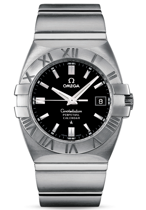 Omega Constellation Double Eagle Black Dial Steel Watch 1513.51.00